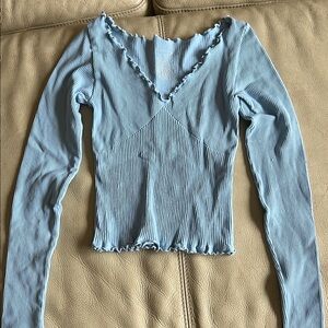 blue seamless free people top